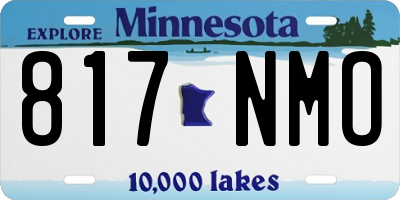MN license plate 817NMO