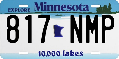MN license plate 817NMP