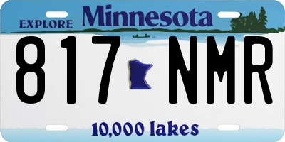 MN license plate 817NMR