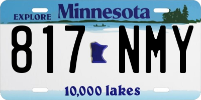 MN license plate 817NMY