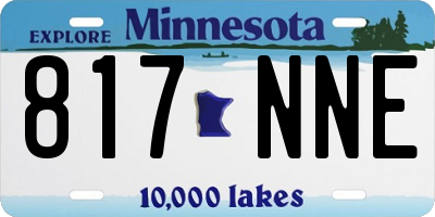 MN license plate 817NNE