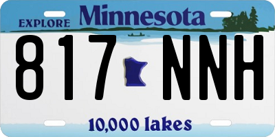 MN license plate 817NNH