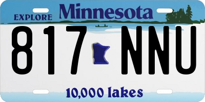 MN license plate 817NNU