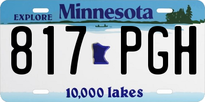 MN license plate 817PGH