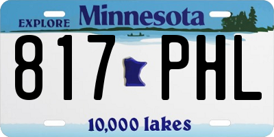 MN license plate 817PHL