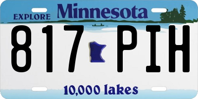 MN license plate 817PIH