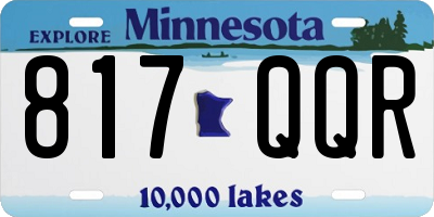 MN license plate 817QQR