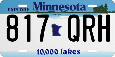 MN license plate 817QRH