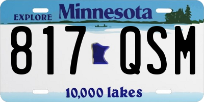 MN license plate 817QSM