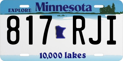 MN license plate 817RJI