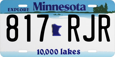 MN license plate 817RJR