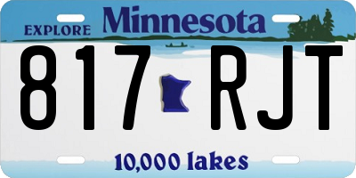 MN license plate 817RJT