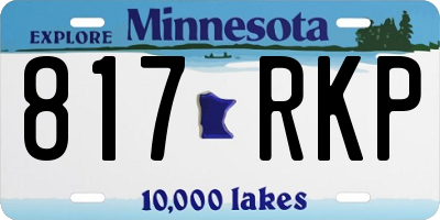MN license plate 817RKP