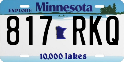 MN license plate 817RKQ