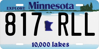 MN license plate 817RLL