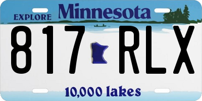MN license plate 817RLX