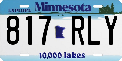 MN license plate 817RLY