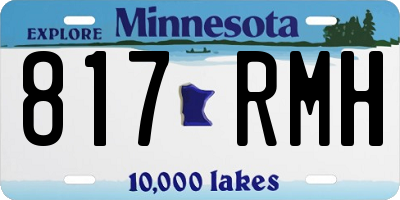 MN license plate 817RMH