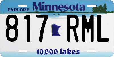 MN license plate 817RML