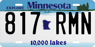 MN license plate 817RMN
