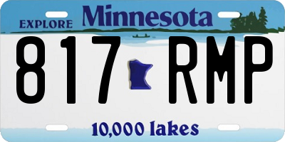 MN license plate 817RMP