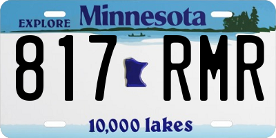 MN license plate 817RMR
