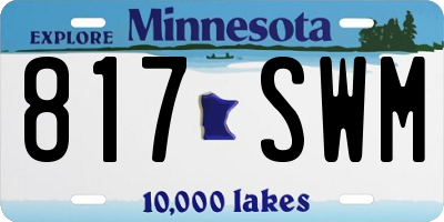 MN license plate 817SWM