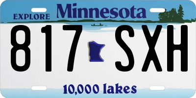 MN license plate 817SXH