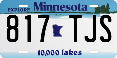 MN license plate 817TJS