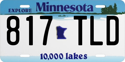 MN license plate 817TLD