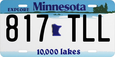 MN license plate 817TLL