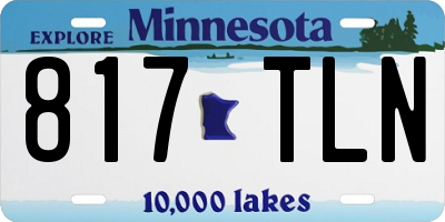 MN license plate 817TLN
