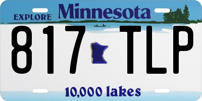 MN license plate 817TLP