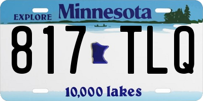 MN license plate 817TLQ