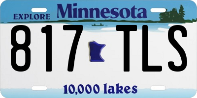 MN license plate 817TLS