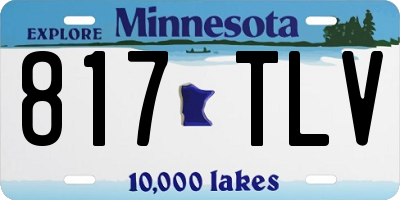 MN license plate 817TLV