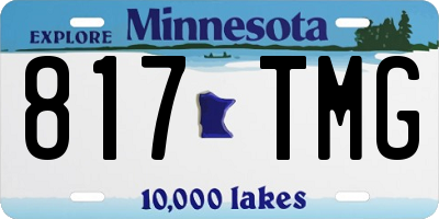 MN license plate 817TMG