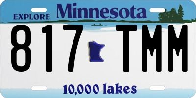 MN license plate 817TMM