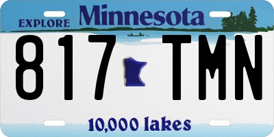MN license plate 817TMN