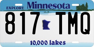 MN license plate 817TMQ