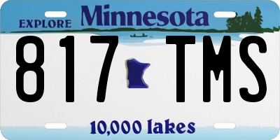 MN license plate 817TMS