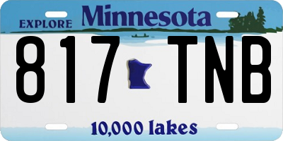 MN license plate 817TNB