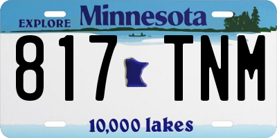 MN license plate 817TNM