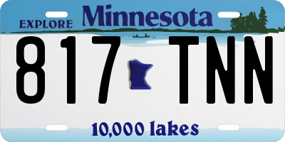 MN license plate 817TNN