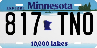MN license plate 817TNO