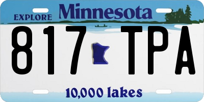 MN license plate 817TPA