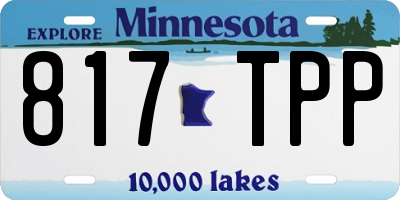 MN license plate 817TPP