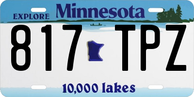 MN license plate 817TPZ