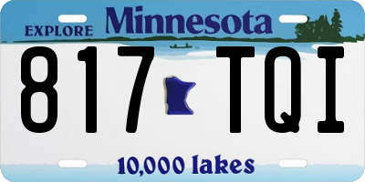 MN license plate 817TQI