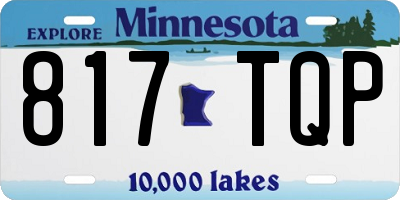MN license plate 817TQP